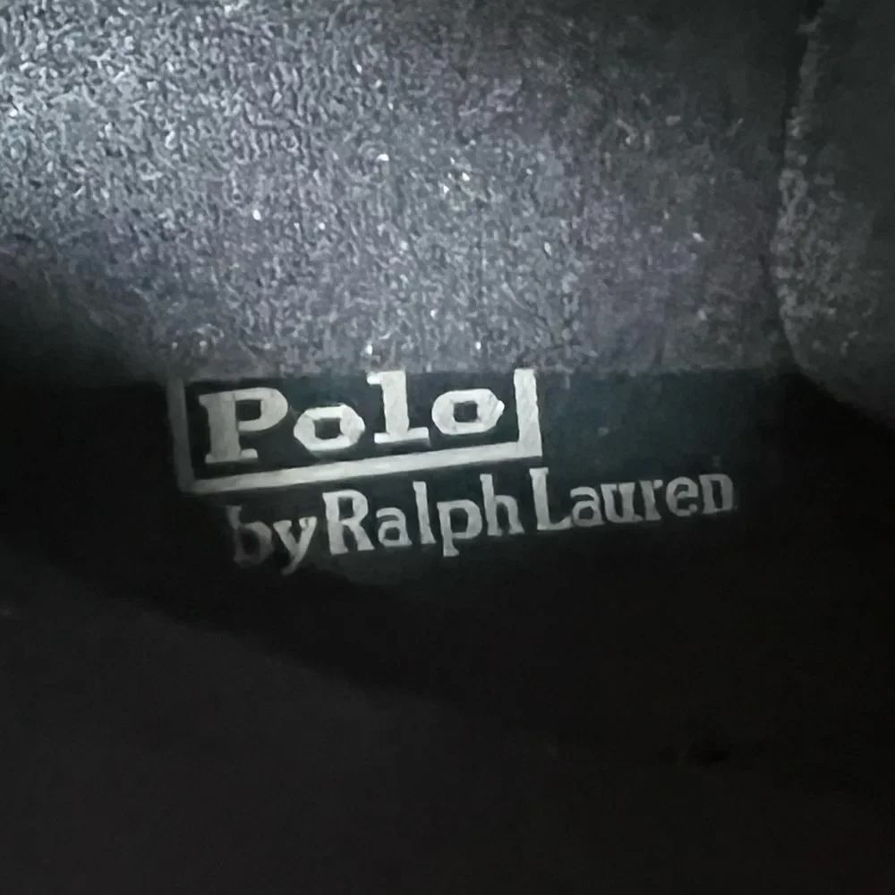Polo Ralph Lauren Mens Ranger Boot combat bikercore leather black Radbourne 7.